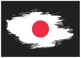 New colorful texture Japan flag vector