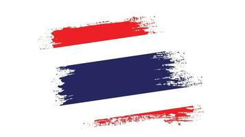 Tailandia grunge textura bandera vector