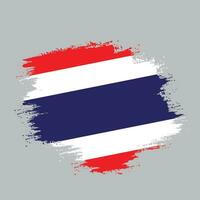 Colorful grunge effect Thailand flag vector