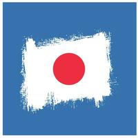 bandera de japón abstracto angustiado vector