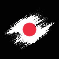 Professional Japan grunge flag vector