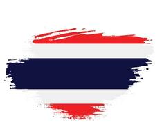 New hand paint Thailand abstract flag vector