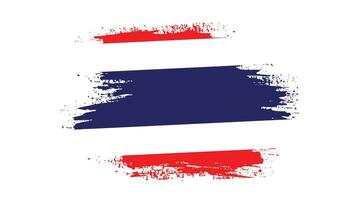 Faded grunge texture Thailand abstract flag vector