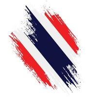 imagen de vector de bandera de tailandia de trazo de pincel gratis