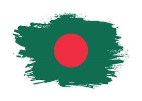 New creative Bangladesh grunge flag vector