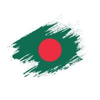 nueva y colorida bandera de bangladesh abstracta vector