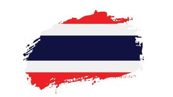 Abstract Thailand grunge flag vector