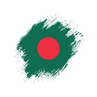 Faded distressed Bangladesh flag vector