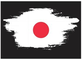 vector de bandera de japón angustiado de textura grunge