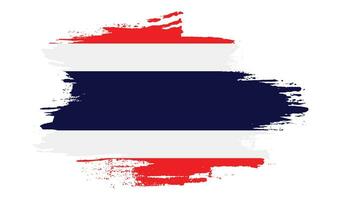 se desvaneció la bandera del grunge de tailandia vector