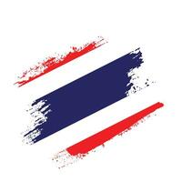 nuevo vector de bandera de tailandia splash vintage