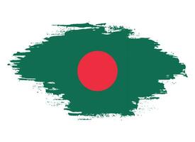 nuevo vector de bandera de bangladesh de textura colorida