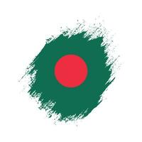 vector de bandera de bangladesh de efecto grunge colorido