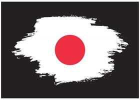 colorido, japón, grunge, bandera vector