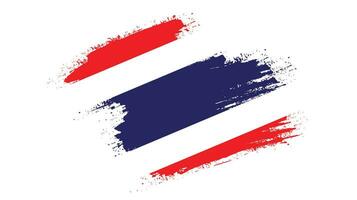 Graphic Thailand grunge texture flag vector