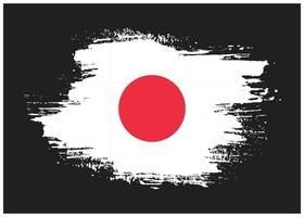 vector de diseño de bandera de japón grunge splash