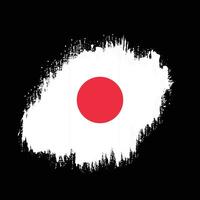 Japan grunge flag vector