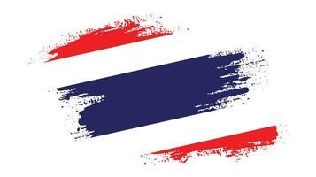 Faded grunge texture Thailand professional flag design vector