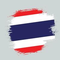 efecto de textura vector de bandera de tailandia