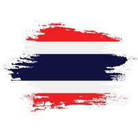 Brush stroke Thailand flag vector