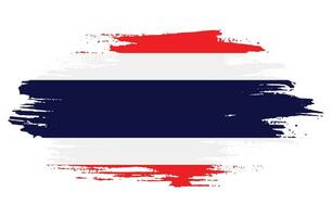 Paint brush stroke Thailand flag vector