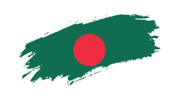 Creative Bangladesh grunge texture flag vector