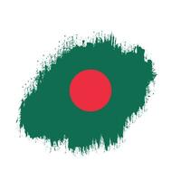 Bangladesh brush grunge flag vector