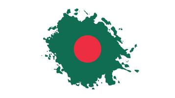vector de bandera de bangladesh de trazo de pincel gratis