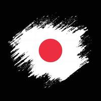 Professional Japan texture flag vector