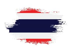 Hand paint professional abstract Thailand flag vector