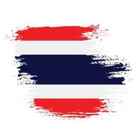 Vector brush stroke Thailand flag