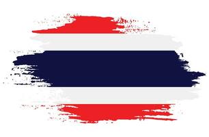 Brush stroke Thailand flag vector for free