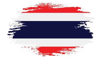 Splash brush stroke Thailand flag vector