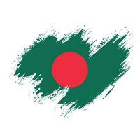 Abstract  Bangladesh grunge flag vector