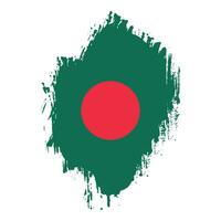 textura efecto bangladesh vintage bandera vector