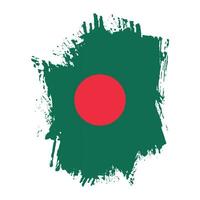 vector de bandera abstracta de bangladesh de textura grunge vintage