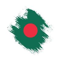 diseño de vector de bandera de textura de bangladesh