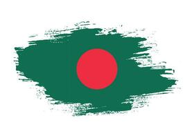 vector de bandera de grunge de bangladesh profesional