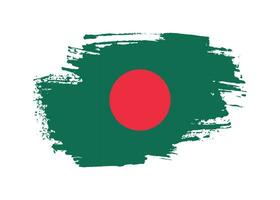 Bangladesh brush stroke flag vector