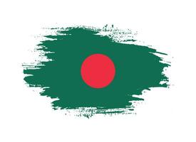 Brush stroke Bangladesh flag vector