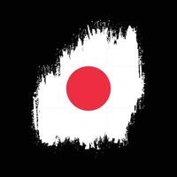 Japan grunge texture abstract flag vector