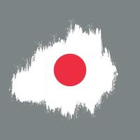 New Japan grunge flag design vector