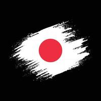 Graphic Japan grunge texture flag vector