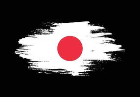 New colorful texture Japan flag vector