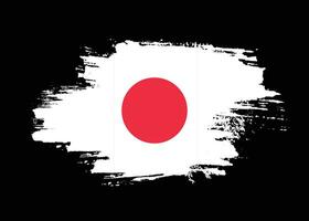 pincel trazo grunge textura japón bandera vector