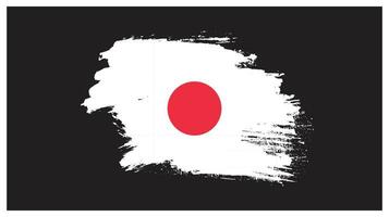 Splatter brush stroke Japan flag vector