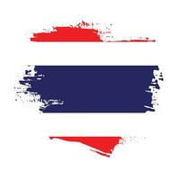 Professional hand paint Thailand flag vector