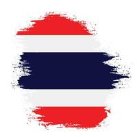 Thailand grunge texture abstract flag vector