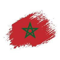 Morocco splash flag vector
