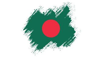 bandera grunge profesional de bangladesh vector